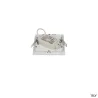 SENSER 12, encastré de plafond intérieur, carré, blanc mat, LED, 6W, 3000K