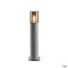LISENNE 70, borne extérieure, gris/verre fumé, E27, 23W max, IP54, basalte