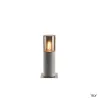 LISENNE 40, borne extérieure, gris/verre fumé, E27, 23W max, IP54, basalte