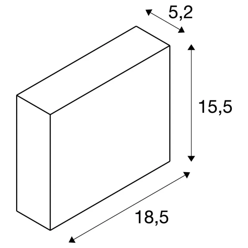 QUAD FRAME 19, applique intérieure, blanc, LED, 11W, 2700K/3000K, variable
