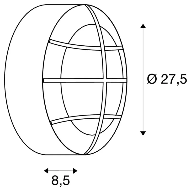 BULAN GRID, applique et plafonnier extérieur, blanc, E27, 2x 25W max, IP44