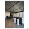 HELIA 50 TRACK, spot pour rail 3 allumages intérieur, noir, LED, 11W, 3000K