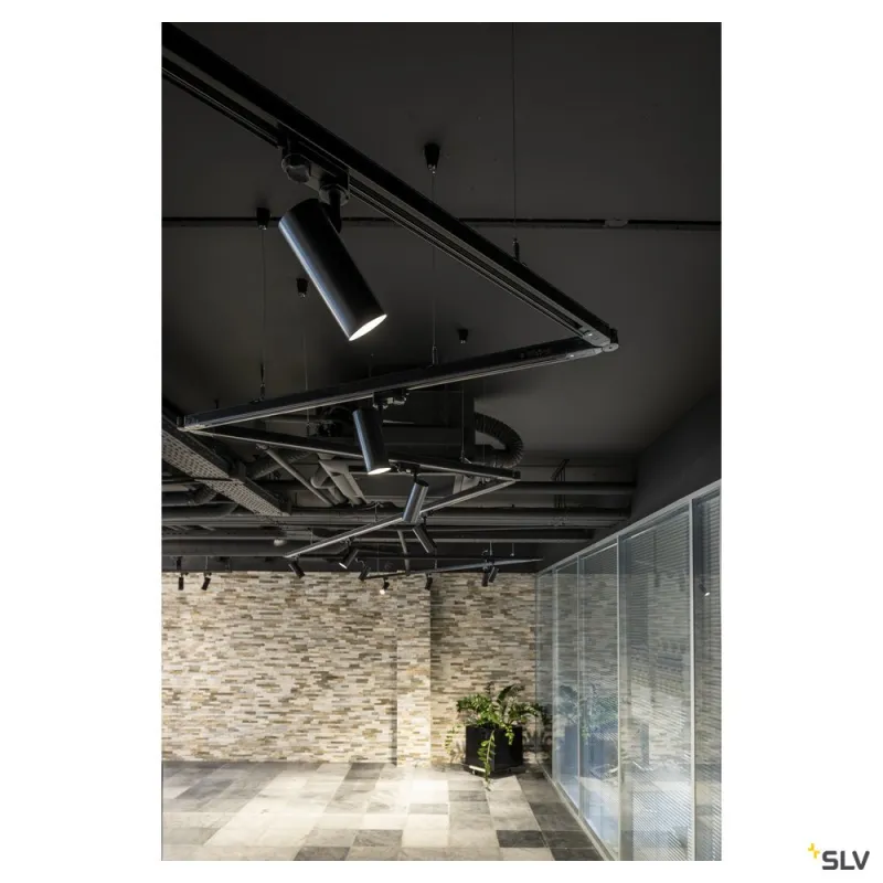 HELIA 50 TRACK, spot pour rail 3 allumages intérieur, noir, LED, 11W, 3000K