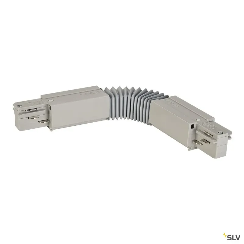 EUTRAC®, connecteur flex, intérieur, pour rail 3 allumages en saillie, gris