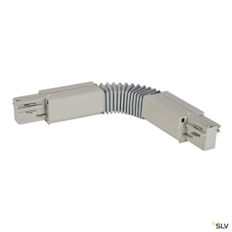 EUTRAC®, connecteur flex, intérieur, pour rail 3 allumages en saillie, gris