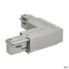 EUTRAC®, connecteur en L, intérieur, pour rail 3 allumages en saillie, gris