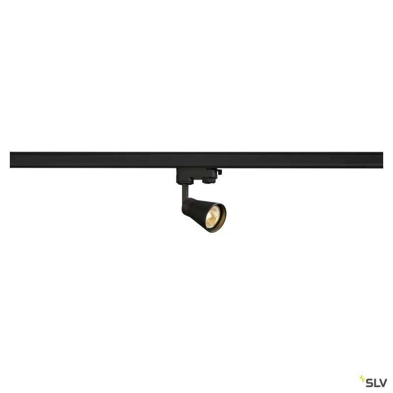 AVO TRACK, spot pour rail 3 allumages intérieur, noir, GU10/QPAR51, 50W max