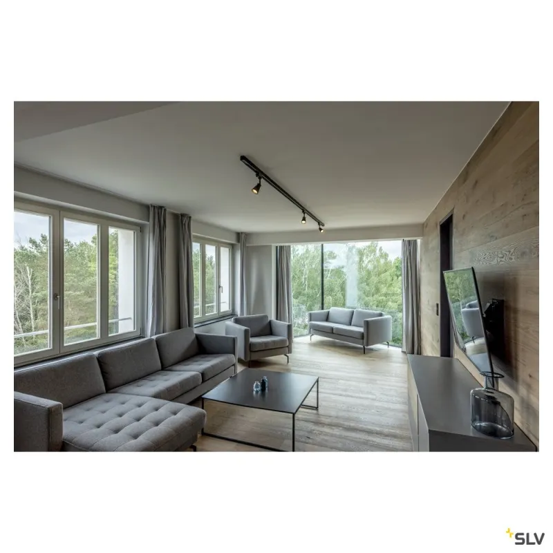 AVO TRACK, spot pour rail 3 allumages intérieur, noir, GU10/QPAR51, 50W max