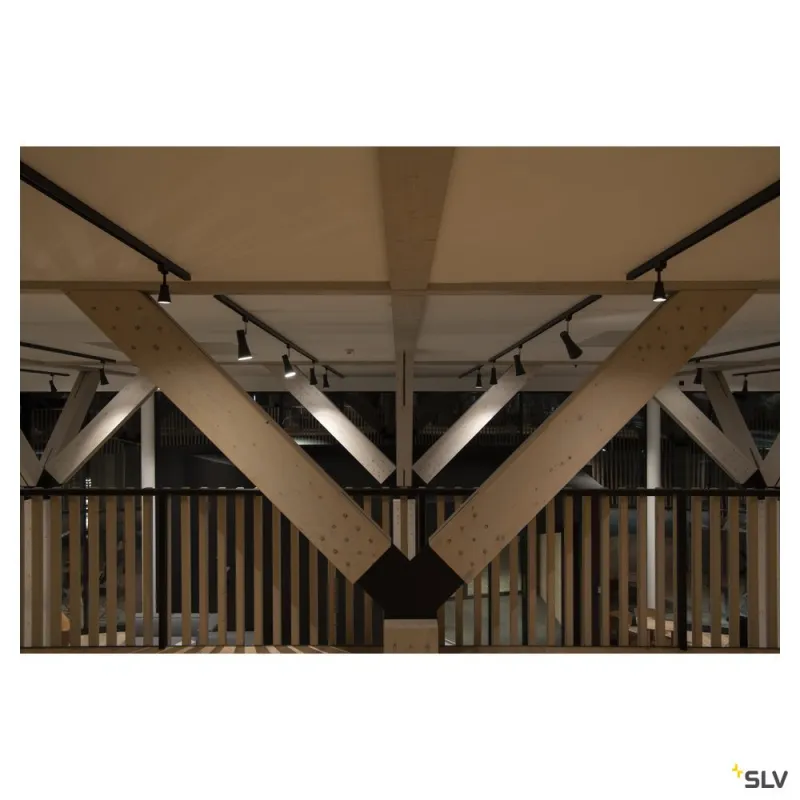 AVO TRACK, spot pour rail 3 allumages intérieur, noir, GU10/QPAR51, 50W max