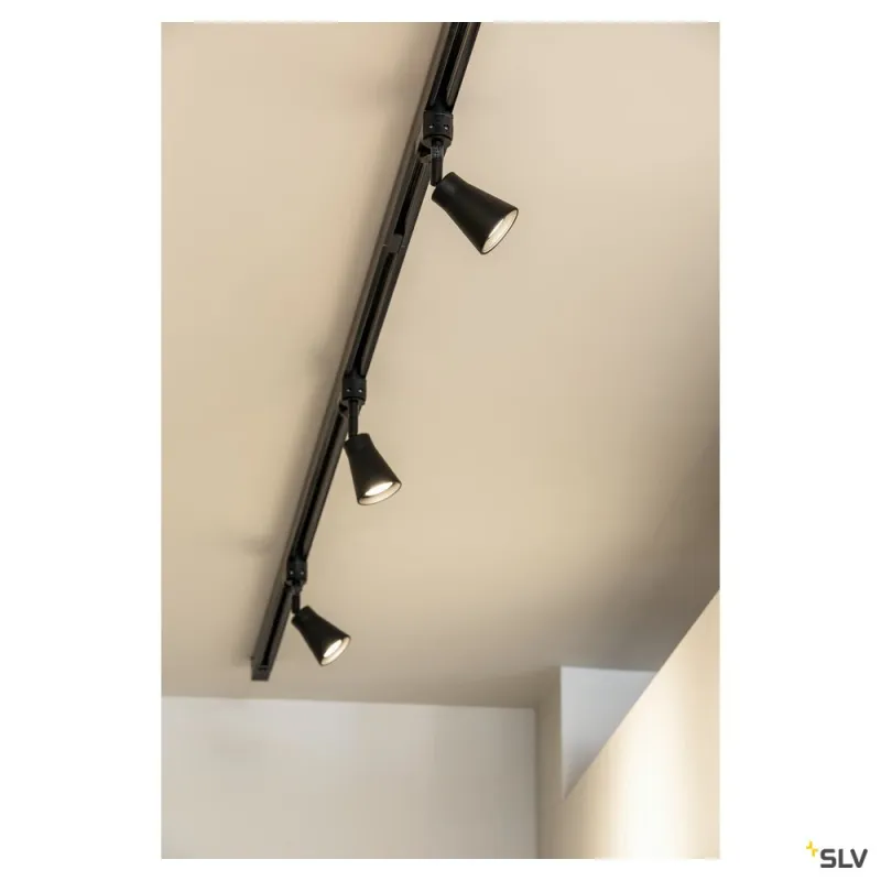 AVO TRACK, spot pour rail 3 allumages intérieur, noir, GU10/QPAR51, 50W max