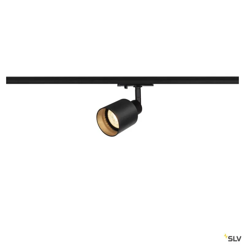 PURI TRACK, spot pour rail 1 allumage intérieur, noir, GU10/QPAR51, 10W max