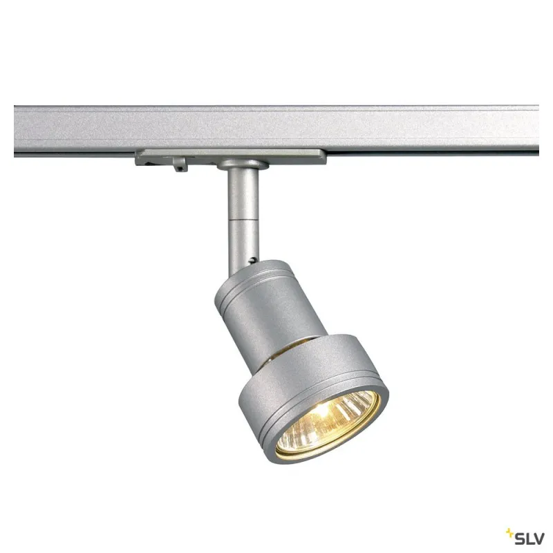 PURI TRACK, spot pour rail 1 allumage intérieur, gris, GU10/QPAR51, 50W max