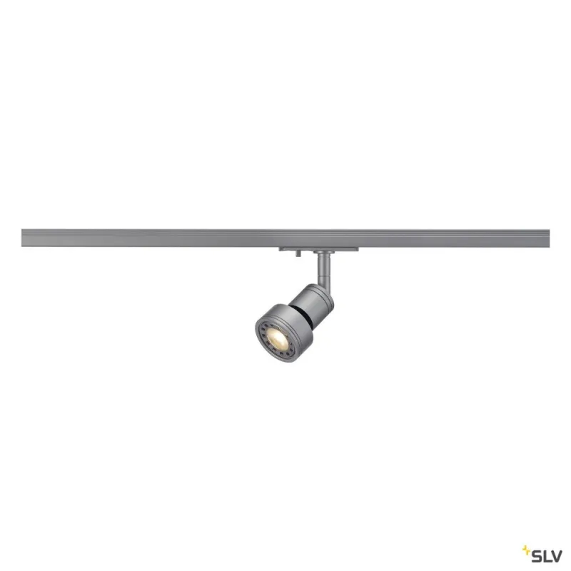 PURI TRACK, spot pour rail 1 allumage intérieur, gris, GU10/QPAR51, 50W max