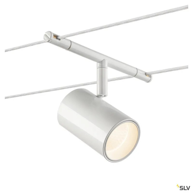 NOBLO SPOT, spot pour câble tendu T.B.T. intérieur, blanc, LED, 8,5W, 2700K