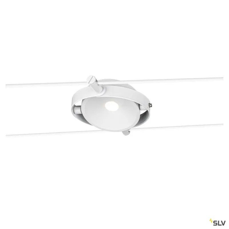 DURNO, spot pour câble tendu T.B.T. TENSEO intérieur, blanc, LED, 6W, 2700K