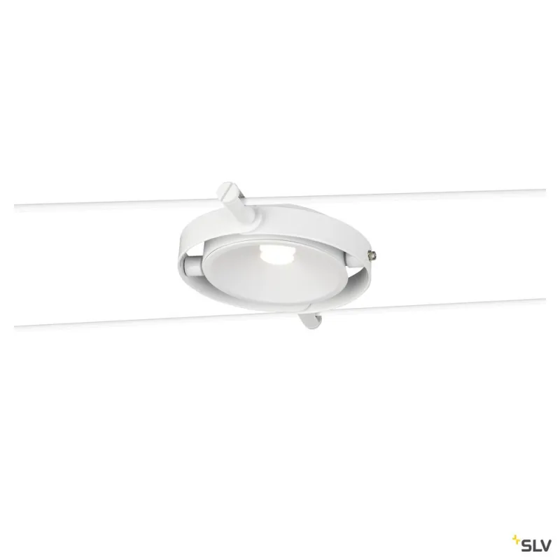 DURNO, spot pour câble tendu T.B.T. TENSEO intérieur, blanc, LED, 6W, 2700K