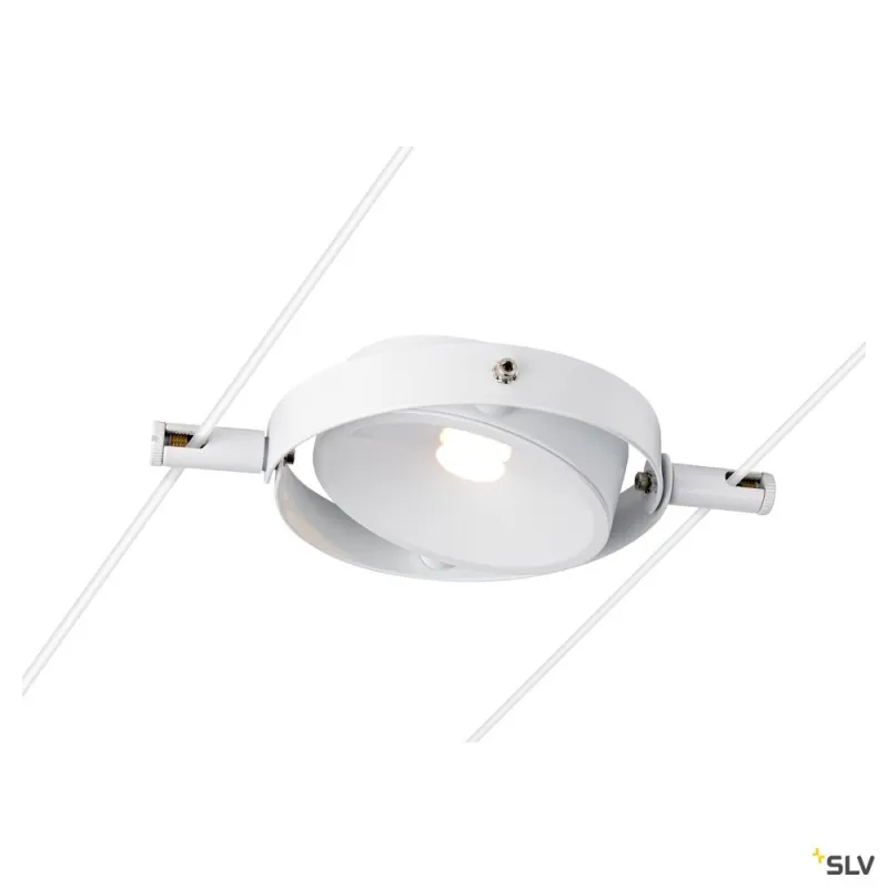 DURNO, spot pour câble tendu T.B.T. TENSEO intérieur, blanc, LED, 6W, 2700K