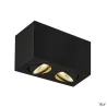 TRILEDO, plafonnier intérieur, double, rectangulaire, noir, LED, 14W, 3000K
