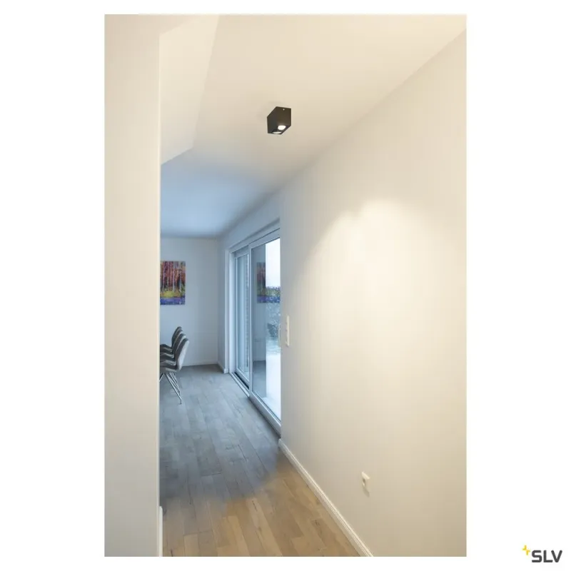 TRILEDO, plafonnier intérieur, double, rectangulaire, noir, LED, 14W, 3000K