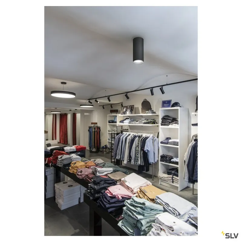NUMINOS® L, plafonnier intérieur, 60 deg , noir, LED, 28W, 3000K, variable Dali