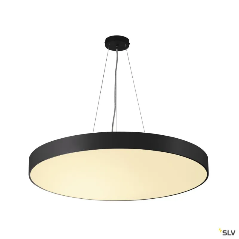 MEDO 90, plafonnier intérieur, rond, noir, LED, 119W, 3000K, variable 1-10V