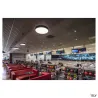 MEDO 90, plafonnier intérieur, rond, noir, LED, 119W, 3000K, variable 1-10V