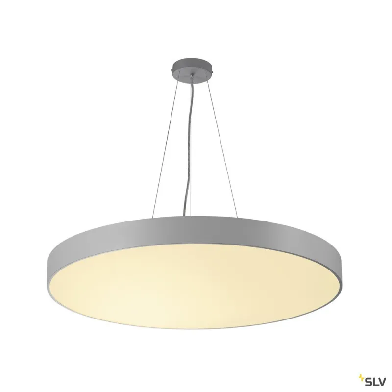 MEDO 90, plafonnier intérieur, rond, gris, LED, 119W, 3000K, variable 1-10V