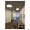 MEDO 90, plafonnier intérieur, rond, gris, LED, 119W, 3000K, variable 1-10V