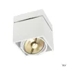 KARDAMOD, plafonnier intérieur, simple, carré, blanc, GU10/QPAR111, 75W max