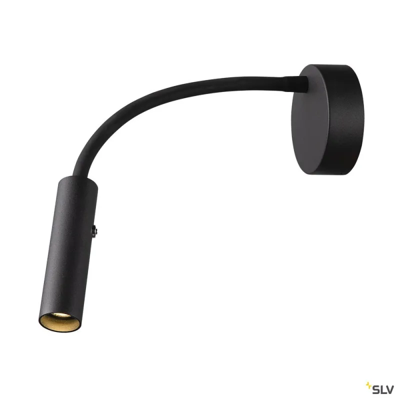 KARPO GOOSE, applique intérieure, liseuse, noir, LED, 5,8W, 3000K, variable