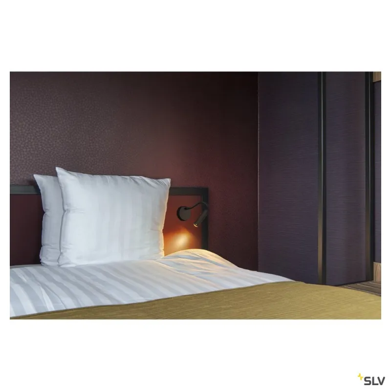 KARPO GOOSE, applique intérieure, liseuse, noir, LED, 5,8W, 3000K, variable