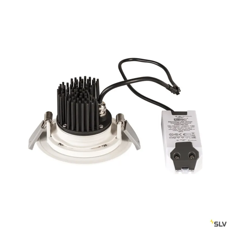 KINI, encastré de plafond extérieur, blanc, LED, 12W, 3000K, IP65, variable