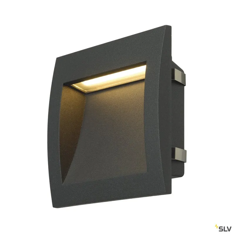 DOWNUNDER OUT L, encastré mural extérieur, anthracite, LED, 4W, 3000K, IP55