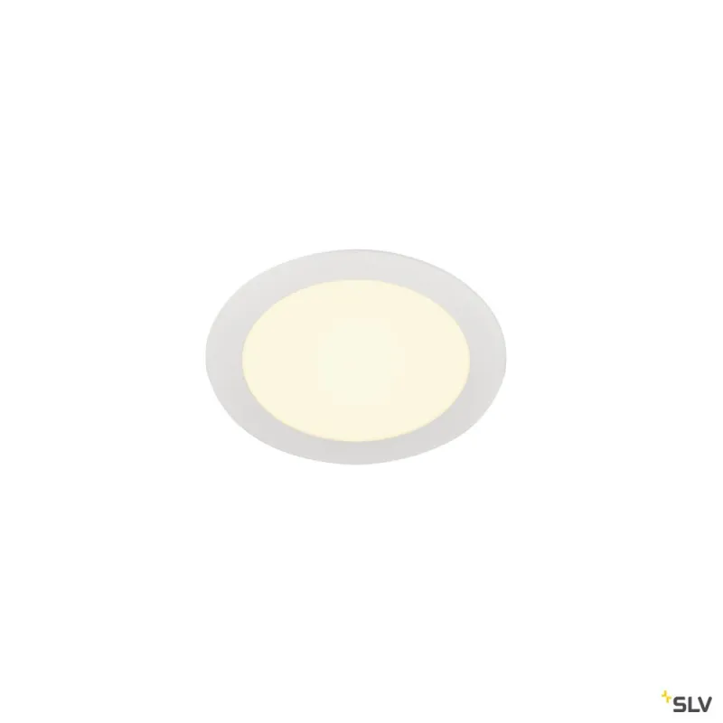SENSER 18, encastré de plafond intérieur, rond, blanc mat, LED, 9,7W, 3000K