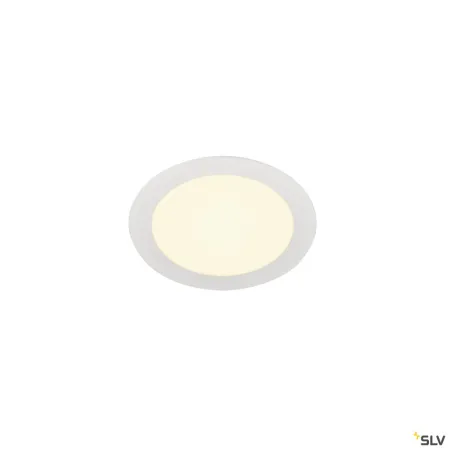 SENSER 18, encastré de plafond intérieur, rond, blanc mat, LED, 9,7W, 3000K