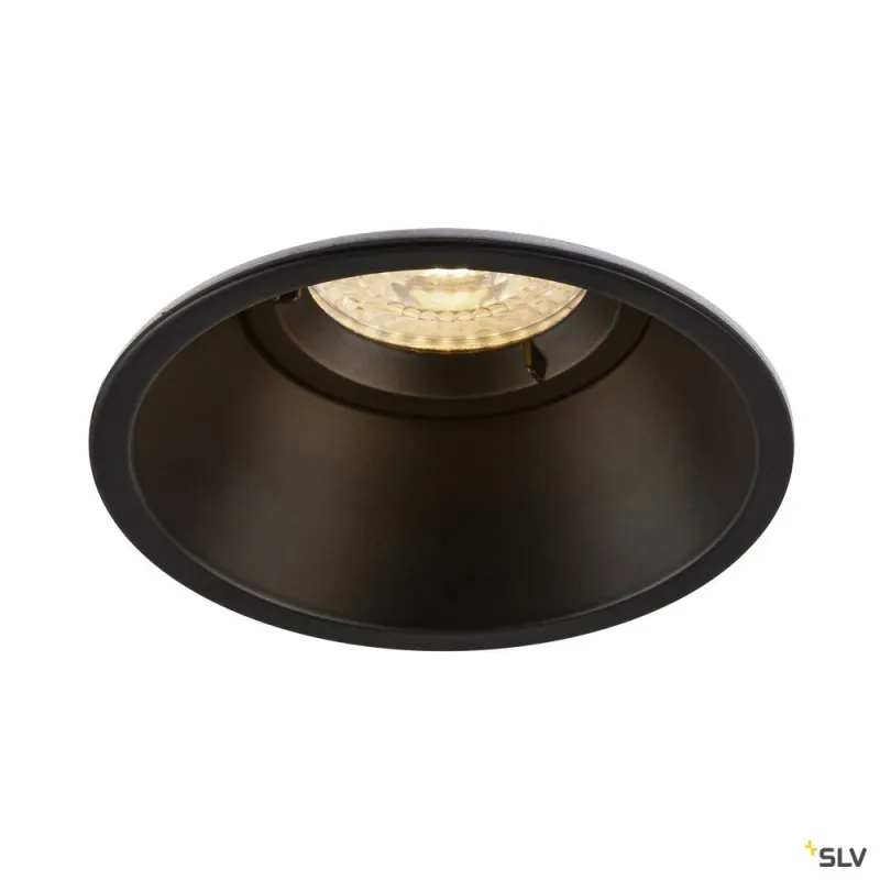HORN-O, encastré de plafond intérieur, noir mat, GU10/QPAR51, 50W max, IP21