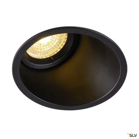 HORN-A, encastré de plafond intérieur, noir mat, GU10/QPAR51, 50W max, IP21