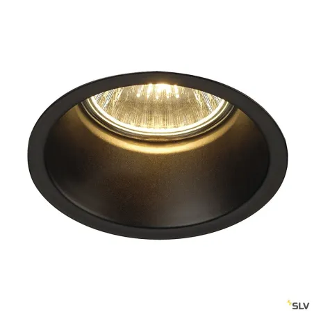 HORN, encastré de plafond intérieur, simple, noir mat, GU10/QPAR51, 50W max