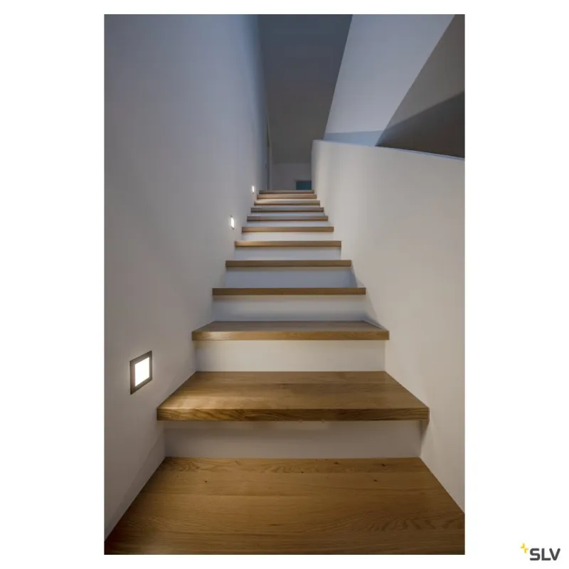 FRAME BASIC, encastré de plafond ou mural intérieur, gris, LED, 3,1W, 2700K