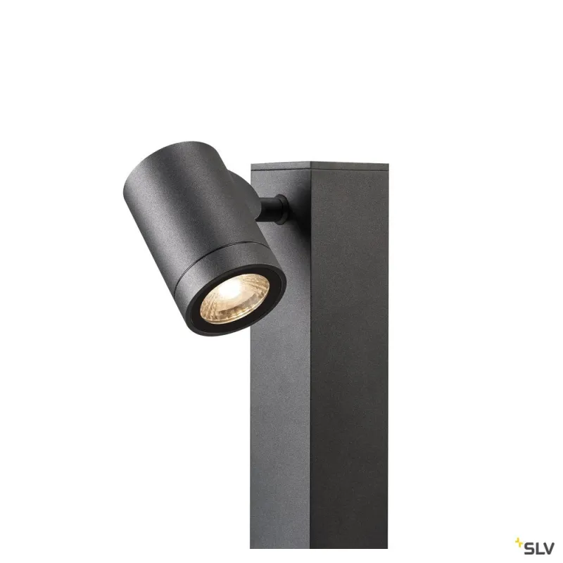 HELIA, borne extérieure, simple, anthracite, LED, 8W, 3000K, IP55, variable