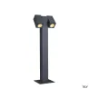 THEO PATHLIGHT, borne extérieure, double, anthracite, GU10, 2x 7W max, IP44