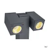 THEO PATHLIGHT, borne extérieure, double, anthracite, GU10, 2x 7W max, IP44
