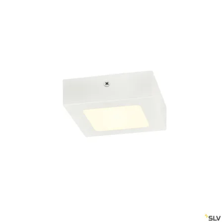 SENSER 12, applique et plafonnier intérieur, carré, blanc, LED, 8,2W, 4000K