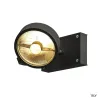 KALU, applique et plafonnier intérieur, simple, noir, GU10/QPAR111, 75W max