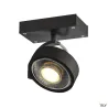 KALU, applique et plafonnier intérieur, simple, noir, GU10/QPAR111, 75W max
