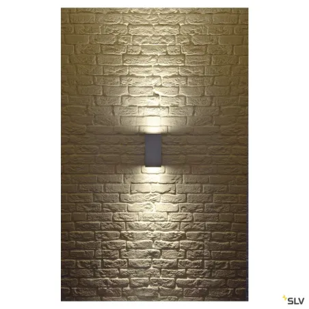 BIG THEO UP/DOWN, applique extérieure, gris, GU10/QPAR111, 2x 75W max, IP44
