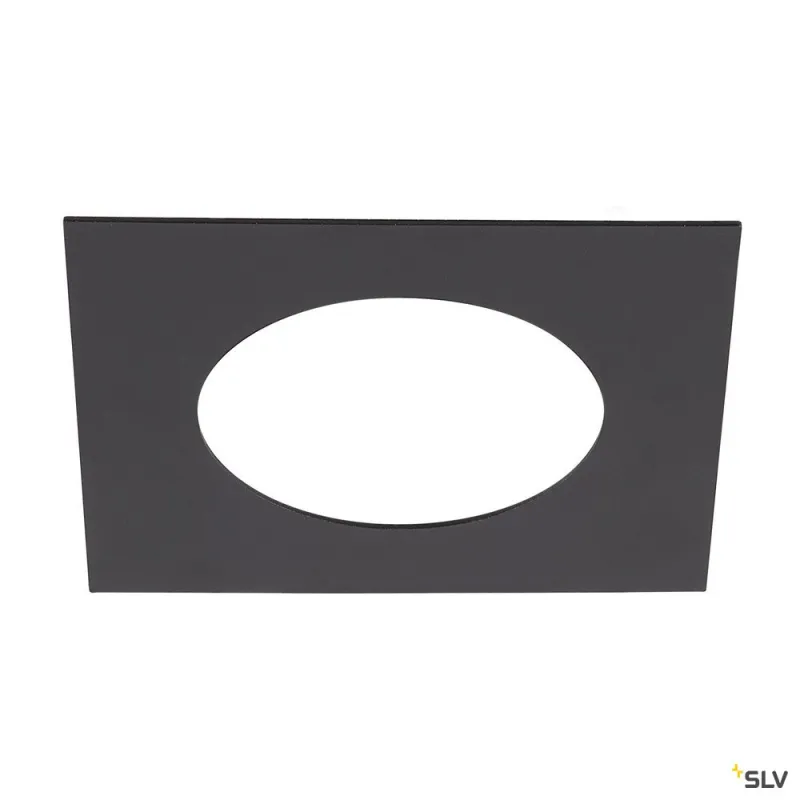 NUMINOS®, bague de réduction carrée, longueur 16 cm, Ø intérieur 9 cm, noir