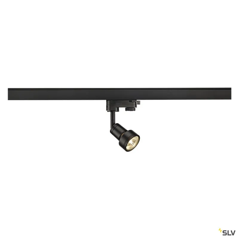 PURI TRACK, spot pour rail 3 allumages intérieur, noir, GU10/QPAR51, 50W max