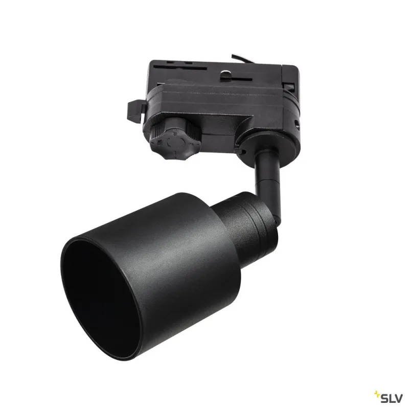 PURI TRACK, spot pour rail 3 allumages intérieur, noir, GU10/QPAR51, 10W max