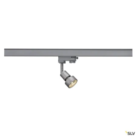 PURI TRACK, spot pour rail 3 allumages intérieur, gris, GU10/QPAR51, 50W max